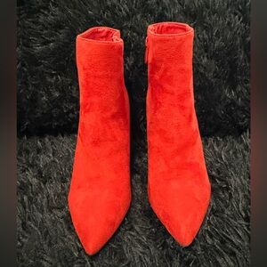 Dream Pairs Fiery Red Ankle Booties
